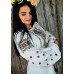Embroidered blouse "Flowers of Glory Red"